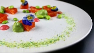 Plating Food 8  Cured Salmon [upl. by Okorih798]