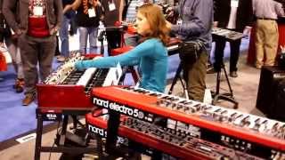 Rachel Flowers  Argent  Hold Your Head Up NAMM 2015 [upl. by Aihselat521]