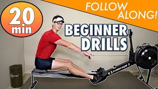 Rowing Machine The PERFECT Beginners Technique Cardio Workout [upl. by Kaliope]