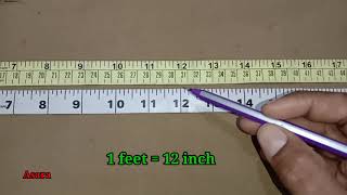 inch tape measurements1 inch main kitna cm hota hai ek inch main kitna mm hota hai [upl. by Feer358]