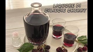 Liquore di ciliegie cherry FATTO IN CASA [upl. by Eehtomit]