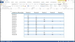 TABELA PRONTA NO WORD [upl. by Ikkela]