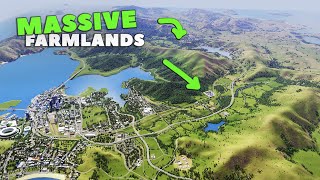 MASSIVE Farmlands  Cities Skylines Oceania 35 [upl. by Richards]