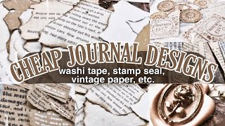 7 DIY JOURNAL DESIGNS🥀 journaling on a budget  chinderella [upl. by Eldwon]