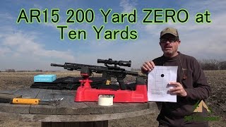 AR15 200 Yard ZERO at 10 Yards [upl. by Sophey]