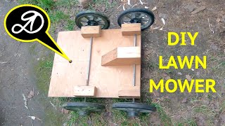 How to make a grass cutter machine DIY Electric Lawn Mower Trimmer [upl. by Aretha]