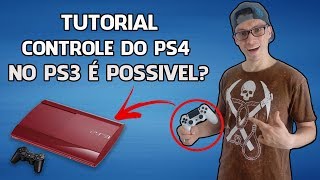 Como usar o controle do PS4 no PS3  2024 FUNCIONANDO [upl. by Artaed]