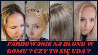 BLOND W DOMU  FARBUJĘ CIEMNY ODROST 😱 METAMORFOZA [upl. by Mungo]