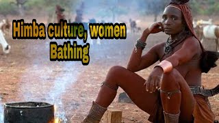 Himba cultures women Bathing [upl. by Reldnahc]