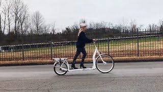 The Electric Walking Bike A Treadmill on Wheels  Pickler amp Ben [upl. by Neelik]