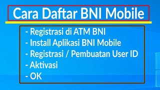 Cara Daftar Registrasi dan Aktivasi Phone BankingMobile Banking BNI tanpa harus ke Kantor BNI [upl. by Atikihc776]