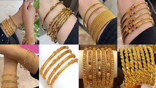 Latest Gold Bangles Designs 2023Latest Gold Jewellery Designs [upl. by Rett]