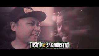 FlipTop  Tipsy D vs Sak Maestro [upl. by Klement]