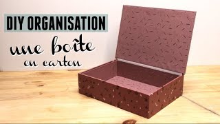 DIY une jolie boîte en carton avec couvercle [upl. by Meletius]