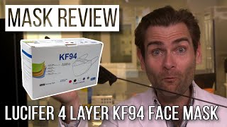 Is this mask EVIL  LUCIFER 4 Layer KF94 Face Mask Review [upl. by Ydollem]