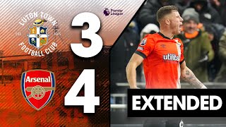 Luton 34 Arsenal  Extended Premier League Highlights [upl. by Marco]