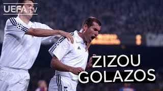 SIX OF THE BEST ZIDANE GOALS [upl. by Chari]