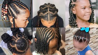 Tresses enfants  coiffure cheveux afro  nattes  Kids Braid hairstyle  Mode Korité 2021 [upl. by Matheson]