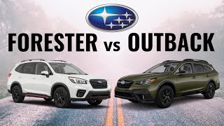 2021 Subaru Outback VS 2021 Subaru Forester  Which Do You Pick [upl. by Madelina605]