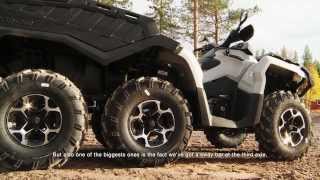 2015 CanAm Outlander 6x6 ATV Features  6FEEL DRIVE [upl. by Gordy]