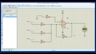 summing amplifier in proteus [upl. by Anitsej]