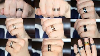 Trying On Affordable Amazon Mens Wedding Bands amp Review [upl. by Niajneb453]