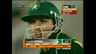 Shahid Afridi Official 8 Sixes vs New Zealand Sharjah 2002 [upl. by Cadmann]