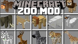 Minecraft ZOO ANIMAL MOD  LOTS OF ANIMALS IN A ZOO AND BRING THEM TO LIFE Minecraft [upl. by Eelarbed]