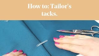 How To Tailors Tacks [upl. by Ehtiaf142]