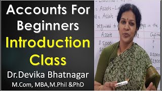 1 Accounts Introduction Class For Beginners [upl. by Iht851]