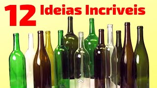 12 IDEIAS INCRÍVEIS de Artesanato com GARRAFA DE VIDRO [upl. by Karim]