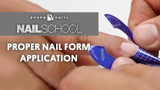 YN NAIL SCHOOL  PROPER NAIL FORM APPLICATION [upl. by Bock]