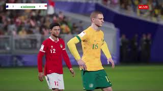 efootball Australia vs Indonesia [upl. by Fanchie]