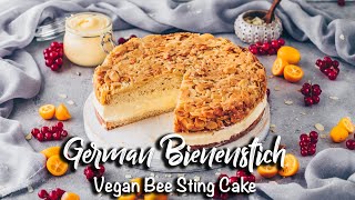 Veganer Bienenstich  wie von Oma Vegan und lecker [upl. by Harutek300]