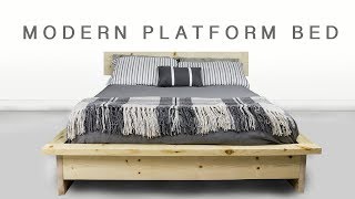 How To Make A DIY Modern Platform Bed  Shape And Explore [upl. by Saum598]