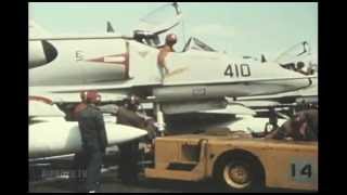 Vietnam Flight Deck OpsLife aboard an Aircraft Carrier [upl. by Dewey]