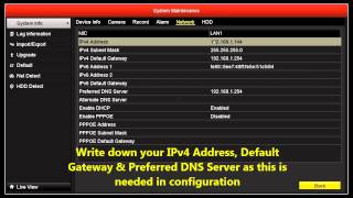 HIKVISION NVRDVR NETWORK SETUP [upl. by Clementius]