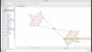 CÓMO HACER SIMETRÍA CENTRAL EN GEOGEBRA [upl. by Wivinia]