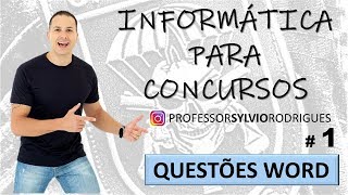 Questões de Informática para Concursos  Word 01 [upl. by Acessej53]