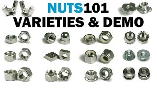 Nuts 101 Overview With Demonstrations Extended  Fasteners 101 [upl. by Stanislaw998]