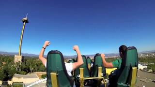 Shambhala PortAventura 2013 Back Seat POV [upl. by Ardnuhsal240]