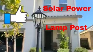 LUTEC LED Solar Post Lantern Install amp Review From Costco [upl. by Philoo189]