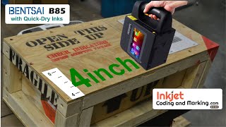 Bentsai Handheld Inkjet Printer B80 for Cardboard Box Printing and B85 Prints Metals Plastics [upl. by Elleuqar458]