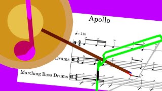 Apollo Level 2 Cadence  Drumline Tab Use 720p [upl. by Millda172]