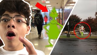 THE GRINCH BREAKS INTO MY SCHOOL WE HAD TO EVACUATE [upl. by Nodearb]