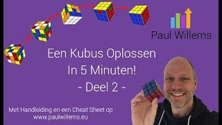 👍 Rubiks Kubus Oplossen in 5 Minuten Deel 2 van 7 👍 De Beste Rubiks KubusHandleiding Online 👍 [upl. by Tlok489]