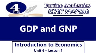 Introduction to Economics  Unit 6 Part 1  GDP amp GNP  Economics 101  Basic Economics [upl. by Aicnatsnoc863]