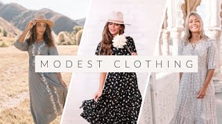 WHERE TO SHOP FOR MODEST CLOTHING  10 ONLINE STORES FOR MODEST WEAR  LIST [upl. by Atiruam]