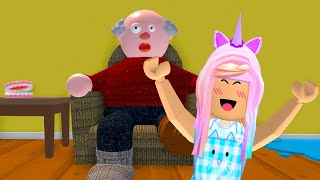 ROBLOX Escape Evil Grandpas House Obby [upl. by Nnylirehs]