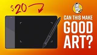 Can the World’s Cheapest Drawing Tablet Make Good Art Huion 420 [upl. by Jehanna31]